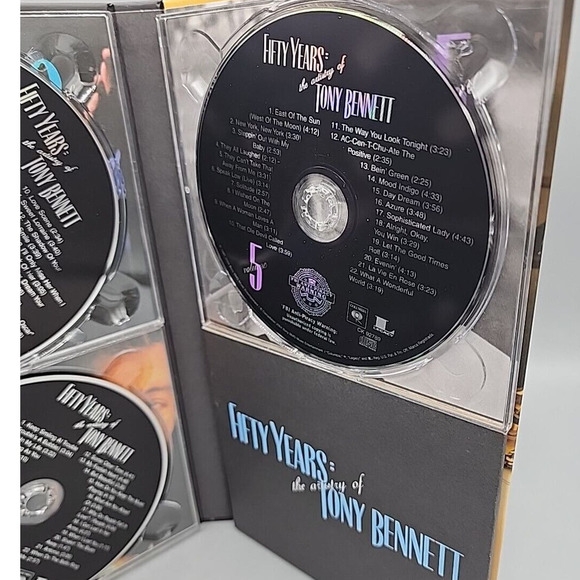 Fifty Years The Artistry of Tony Bennett 2004 - 5 CDs Plus Book Boxed Set - Picture 5 of 12